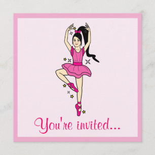 Convite para apresentação de dança: Dançarina 