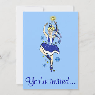 Convite para apresentação de dança: Dançarino Snow