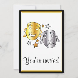 Convite para apresentação de filmes de teatro