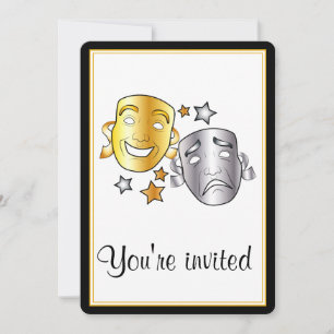 Convite para apresentação de filmes de teatro