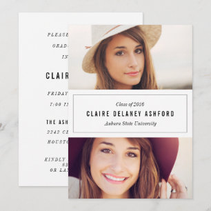 Convite para apresentação de graduação de fotos na