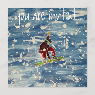 Convite para apresentação de neve