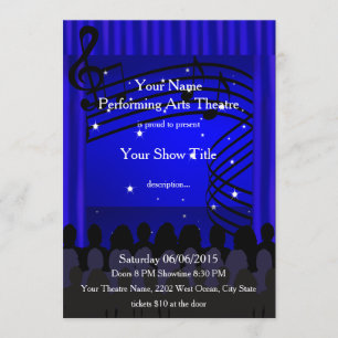 Convite para Apresentação de Palcos Musical de A