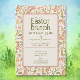 Convite para apresentação de Páscoa em Brunch e Ca