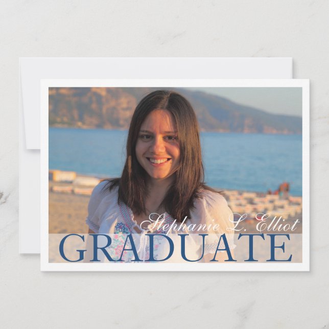 Convite para apresentação de retrato de graduação  (Frente)