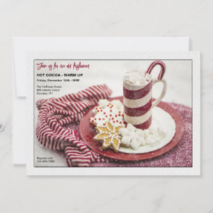 Convite para aquecimento de cacau quente