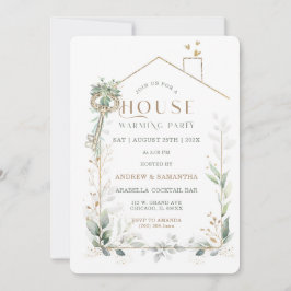 Convite para Aquecimento de Casa Editável