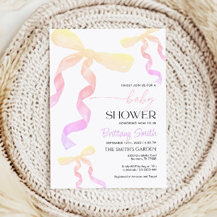 Convite para Arcos de chá de fraldas