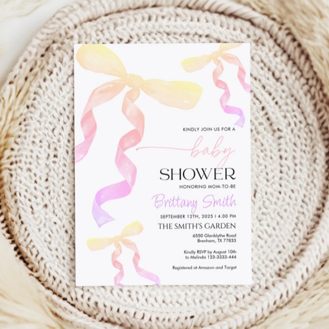 Convite para Arcos de chá de fraldas (Criador carregado)