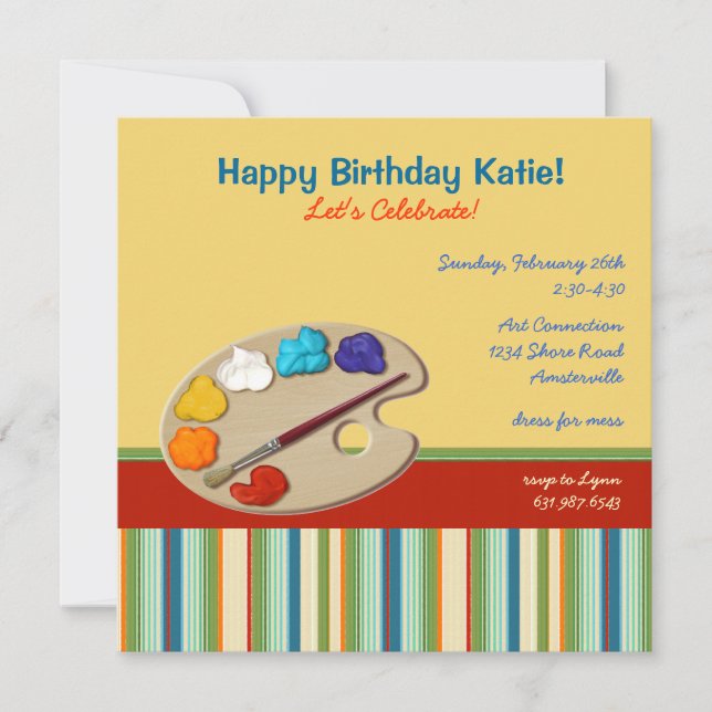 Convite para Artista (Frente)