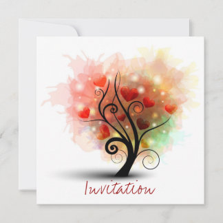 Convite para Árvore Coração