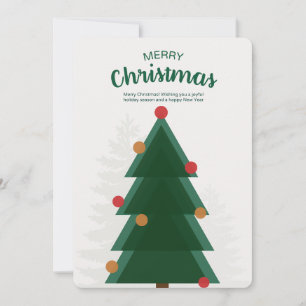 Convite para Árvore de Natal Verde Merry Christmas