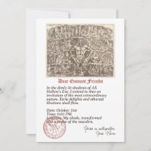 Convite para as libações etéreas do Halloween