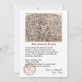Convite para as libações etéreas do Halloween