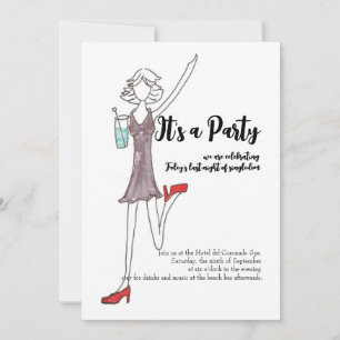 Convite para as raparigas à noite