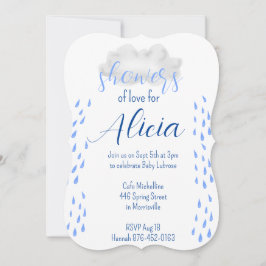 Convite para aspersão de Chá de chuva doce