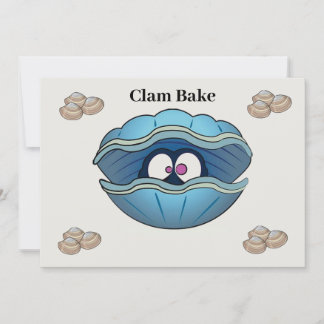 Convite para assar Clam