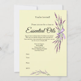 Convite para Aula de Óleo Essencial