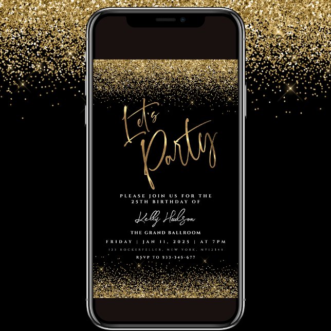 Convite para aviários Dourado de Natal para Festa (Criador carregado)