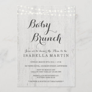 Convite para Baby Brunch