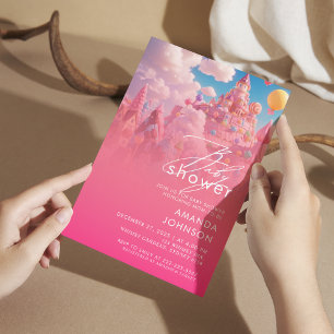 Convite para Babyshower no Mundo de Candyland