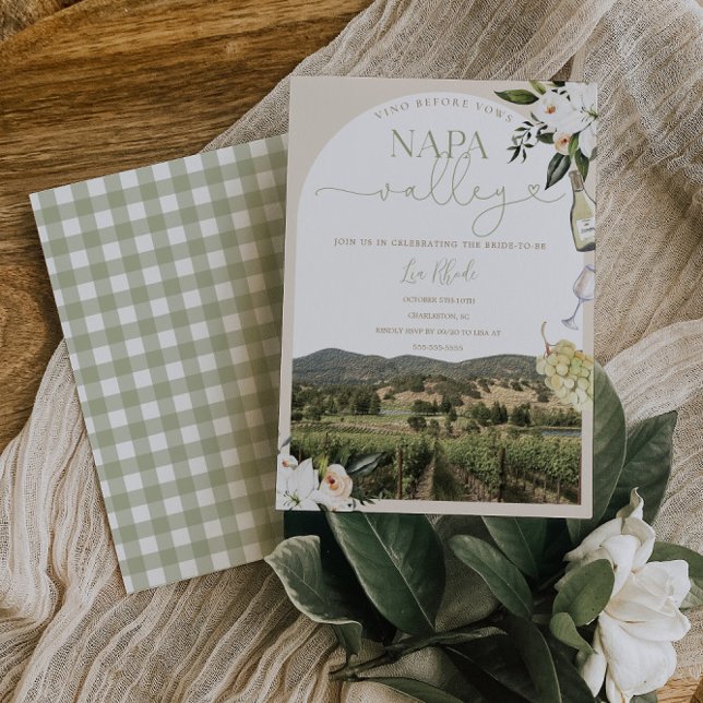 Convite para Bachelorette da Napa Valley Winery (Criador carregado)