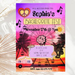 Convite para Bachelorette Festival de Música Groov<br><div class="desc">Este convite de festa de solteira divertida vai dar o tom para o perfeito cesto de temas musicais!</div>