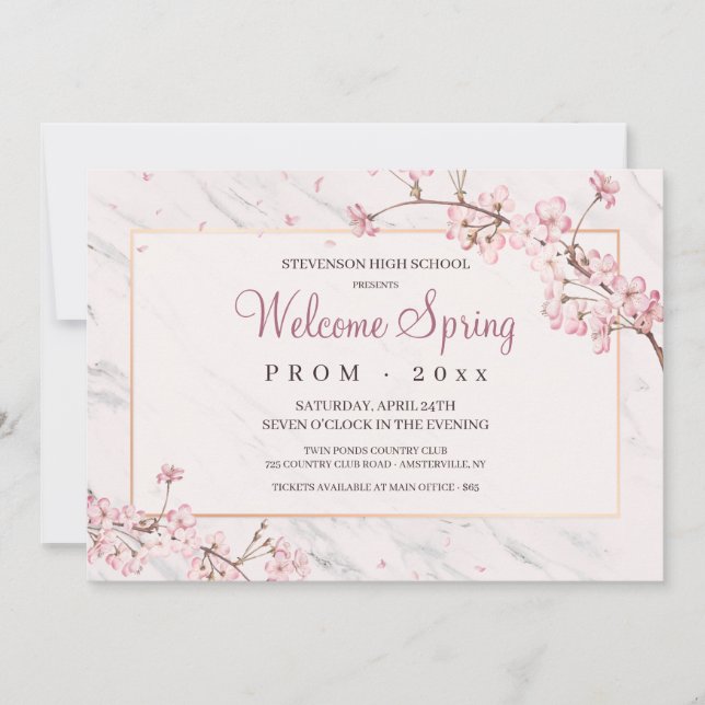 Convite para Baile de formatura de Foguete de Cere (Frente)