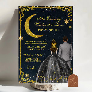 Convite para Baile Noturno Estrelado