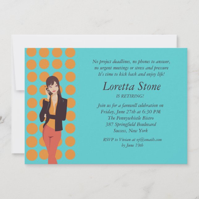 Convite para Baixa de Chamada de Negócio (Frente)