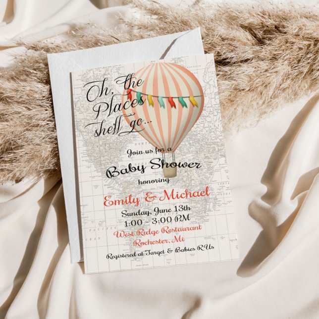 Convite para Balões de Ar Quente para chá de frald (Criador carregado)