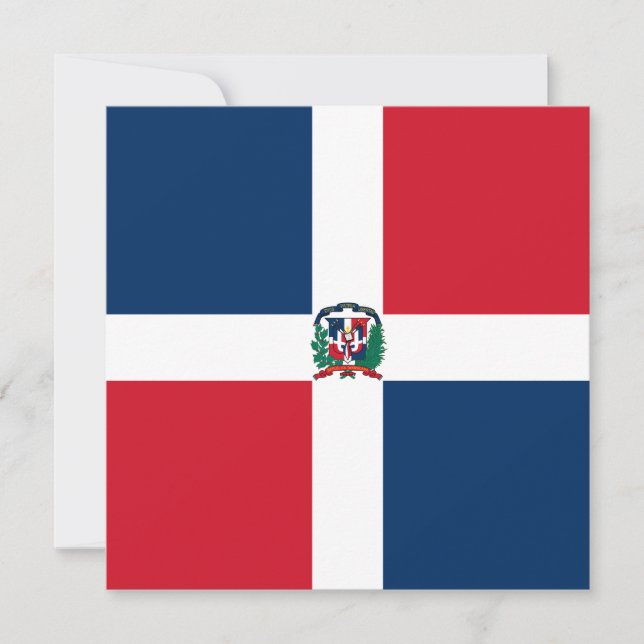 Convite para Bandeira da República Dominicana (Frente)