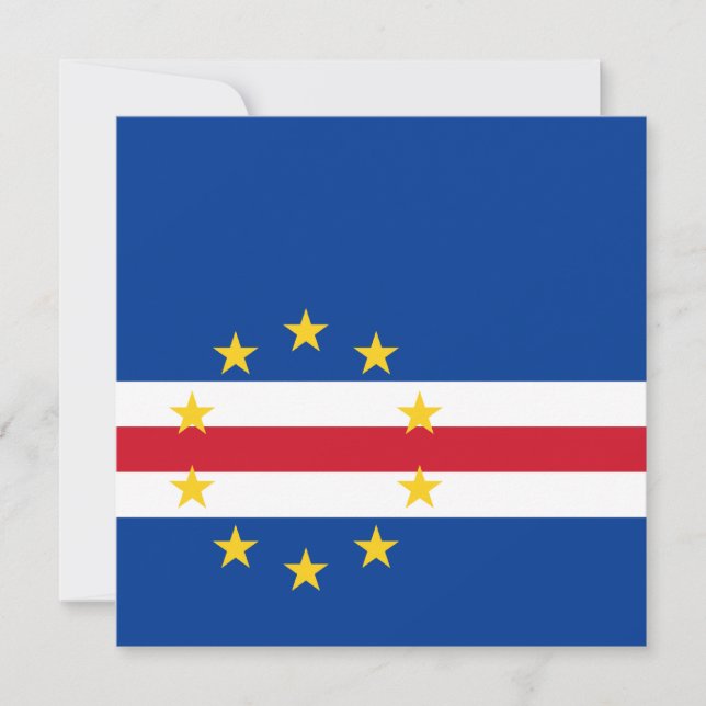Convite para Bandeira de Cabo Verde (Frente)