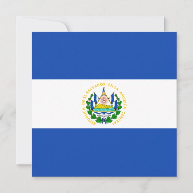 Convite para Bandeira de El Salvador (Frente)