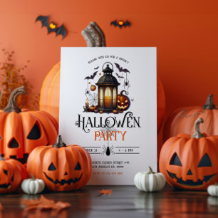 Convite para Banho de Lanterna de Halloween e Fest