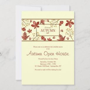 Convite para Banner de outono de Boas-vindas