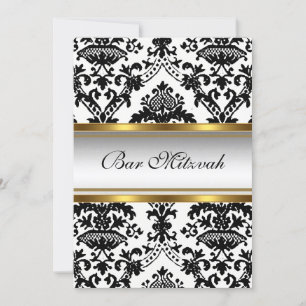 Convite para Bar Damask Mitzvah