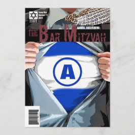 Convite para Bar de novo gráfico Mitzvah