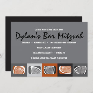 Convite para Bar LACROSSE Mitzvah