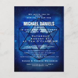 Convite para bar Mitzvah