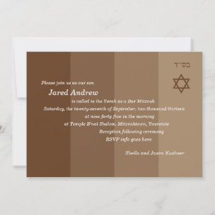Convite para Bar Tonal Brown Mitzvah
