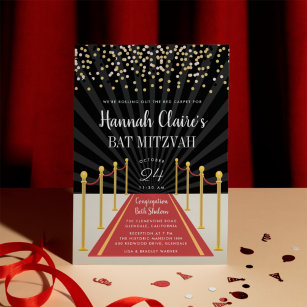 Convite para Bat Mitzvah, Bat Red Carpet Hollywood