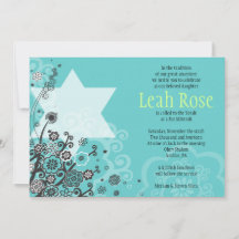 Convite para Bat Mitzvah, STAR FLOWERS