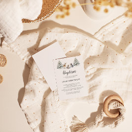 Convite Para Batismo De Bebê De Animais Da Florest