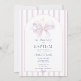 Convite para Batismo e segundo aniversário, Design