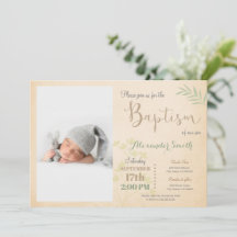 Convite para Batismo Fotográfico