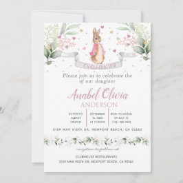 Convite Para Bebê Coelhinha Com Aquarela