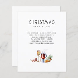 Convite para Bebidas de Casa Abertas de Natal de O
