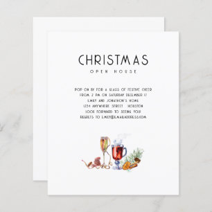 Convite para Bebidas de Casa Abertas de Natal de O