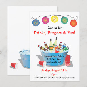 Convite para Bebidas Especiais com vinho, refriger